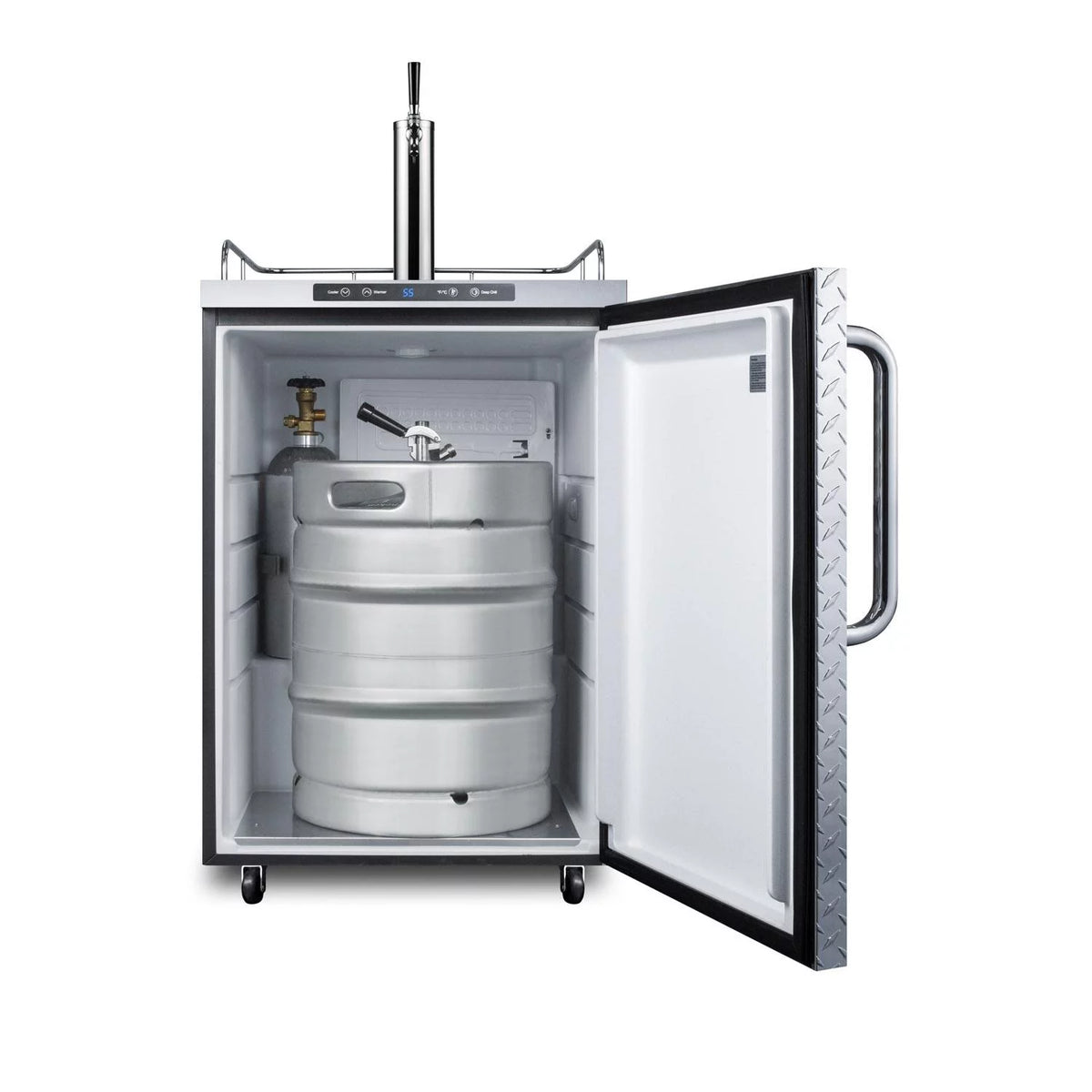 24" Stainless Steel Outdoor Beer Dispenser with Single Tap T79474