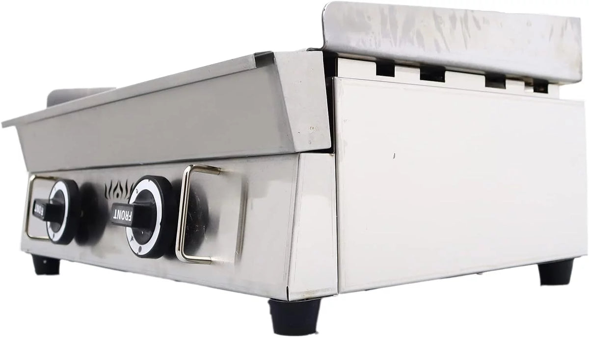 2 Burner Stainless Steel Gas Grill Griddle H94429