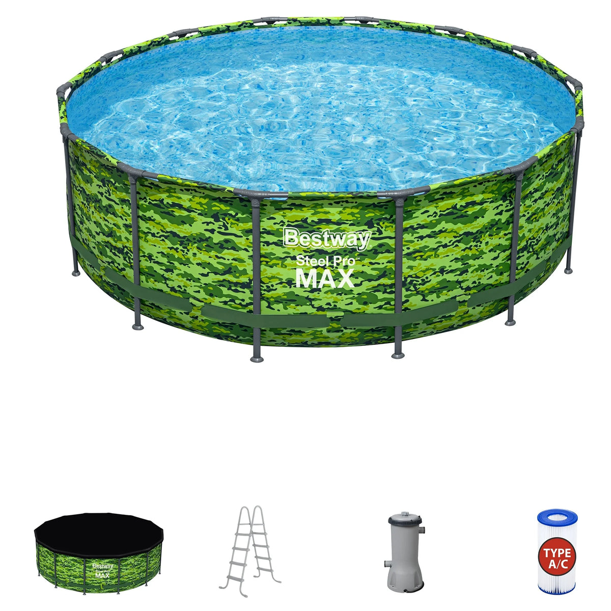 14'x48" Camo Above Ground Pool Set U91466