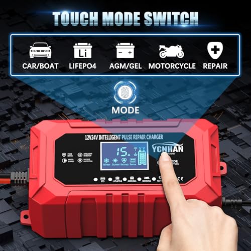 12V/24V LiFePO4 & Lead Acid Car Battery Charger Z2080