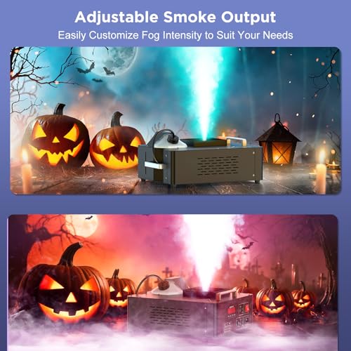 1500W Fog Machine with Lights 24 RGB LED 2.5 Liters L8792