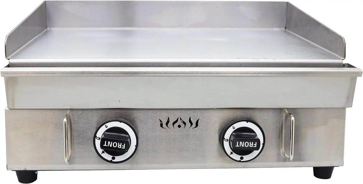2 Burner Stainless Steel Gas Grill Griddle H94429