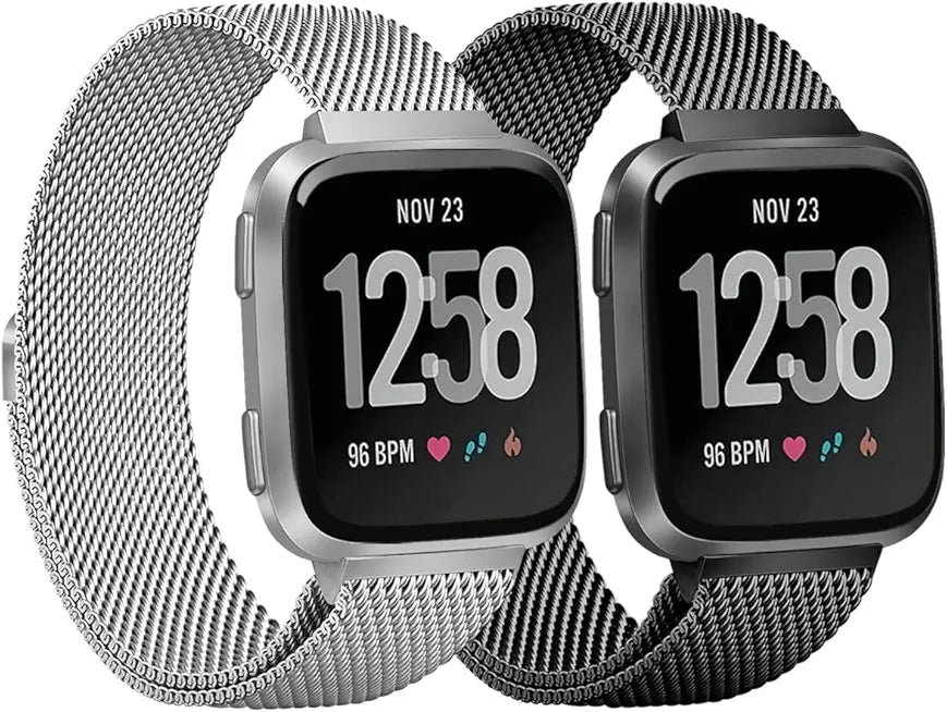 2 Pack Metal Bands Compatible with Fitbit Inspire 2 W48085