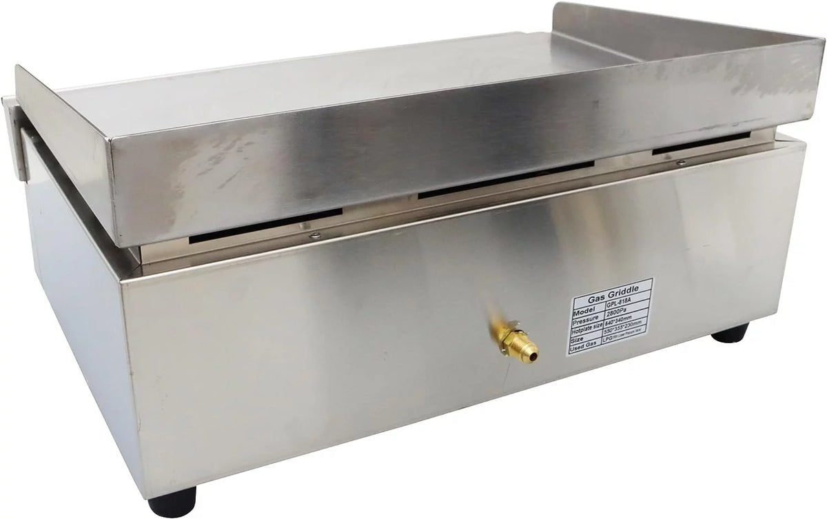 2 Burner Stainless Steel Gas Grill Griddle H94429