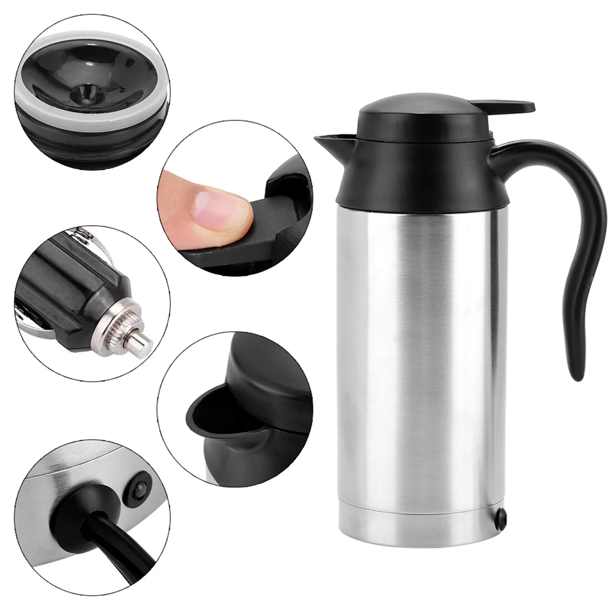 24V 750ml Portable Car Water Heater Bottle P91686