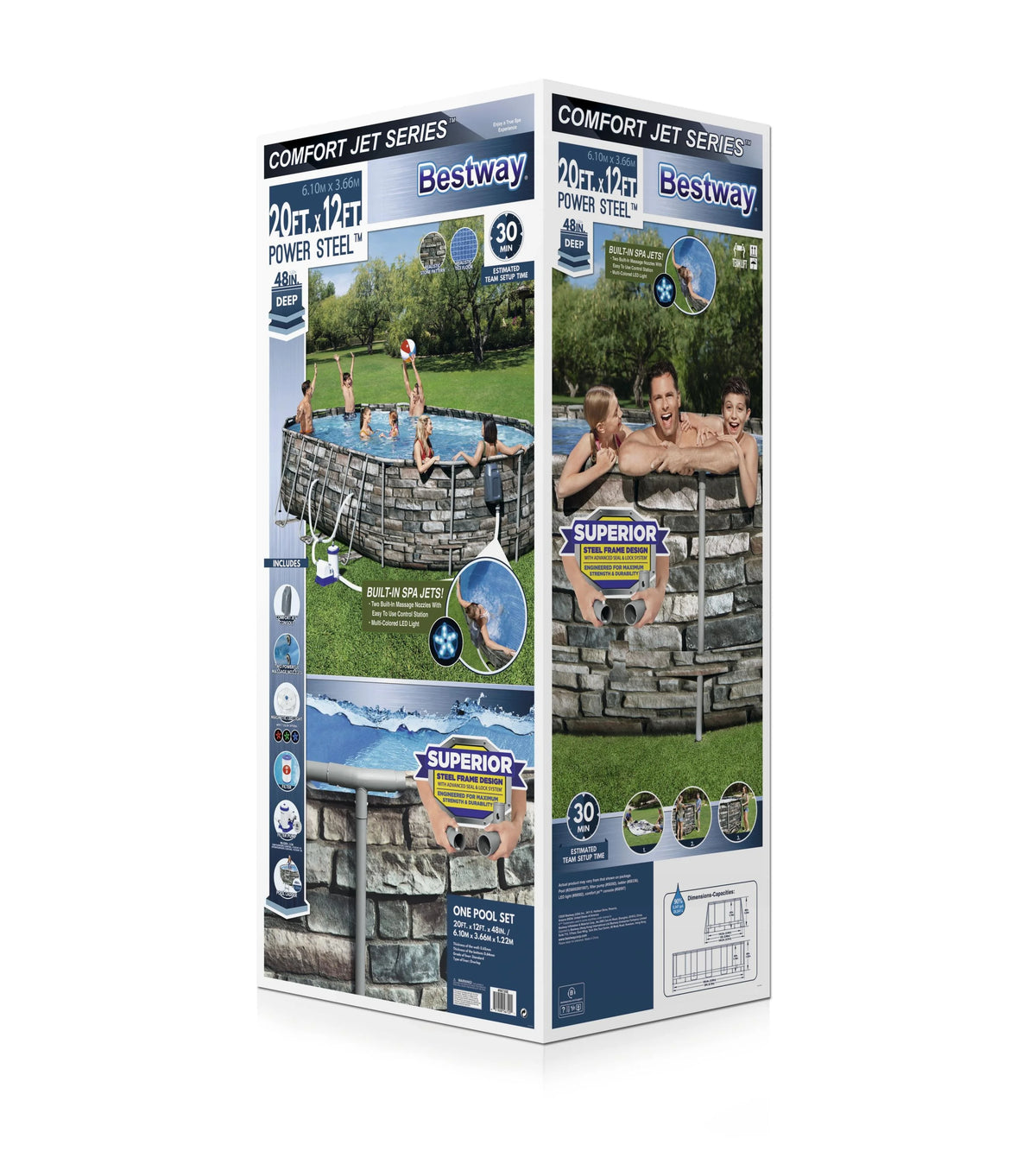 20' x 12' x 48" Oval Above-Ground Pool Set A98997