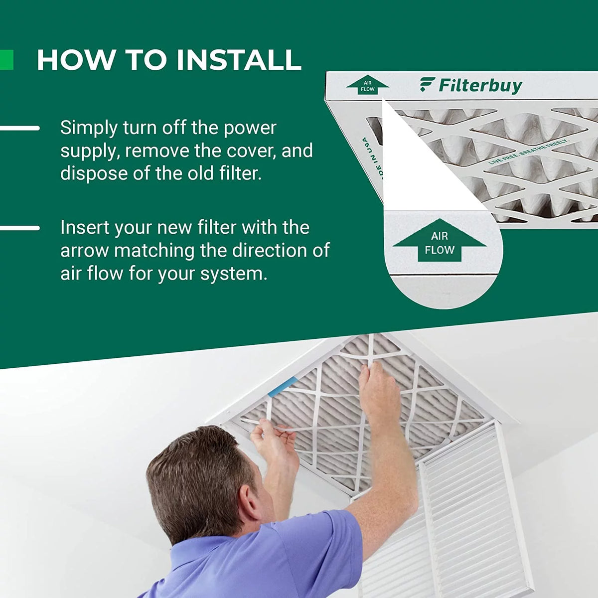 16x25x5 MERV 11 Pleated HVAC Air Filters (3-Pack) U479