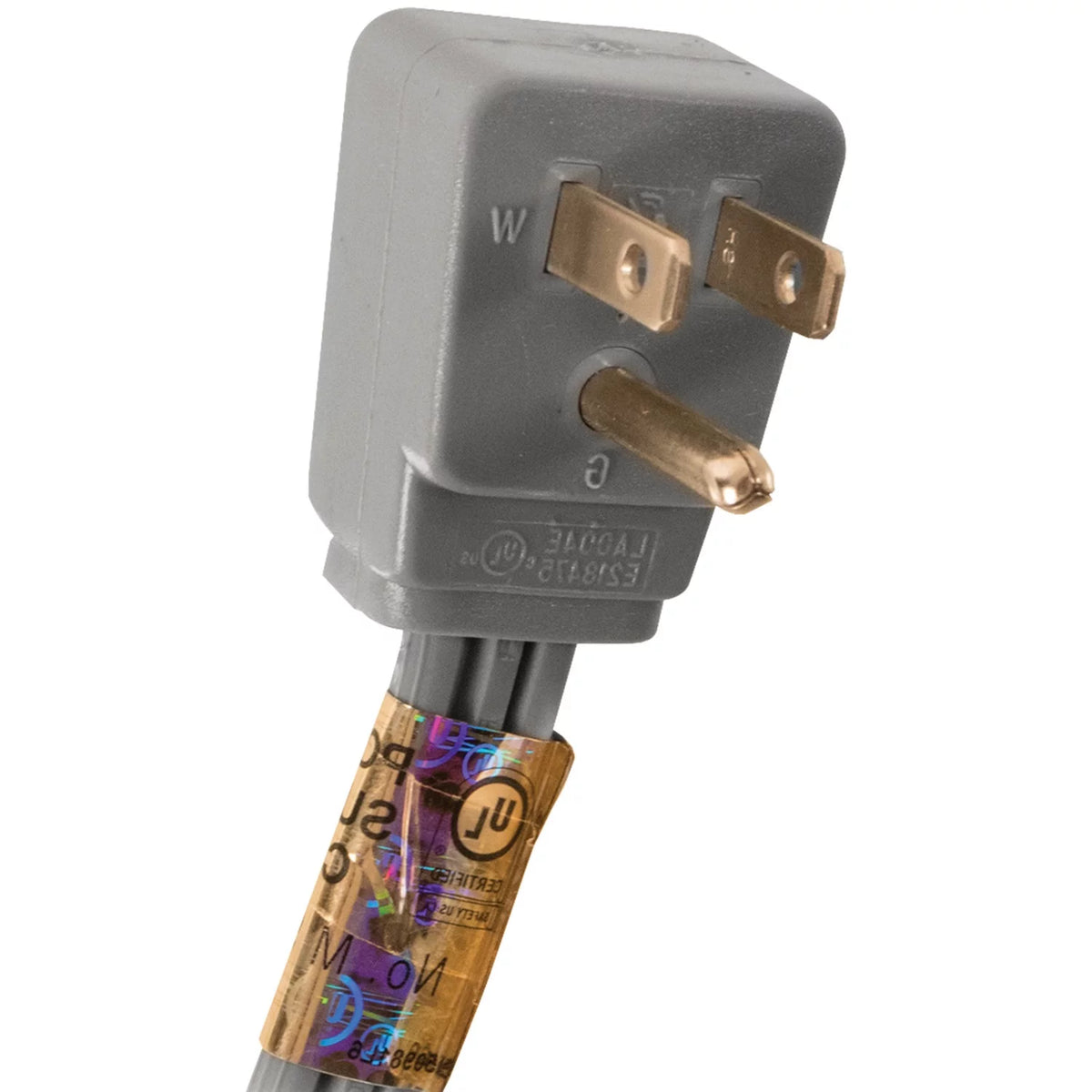 15-Amp 90deg-Angle Plug Head Power Supply Cord, 6ft U7315
