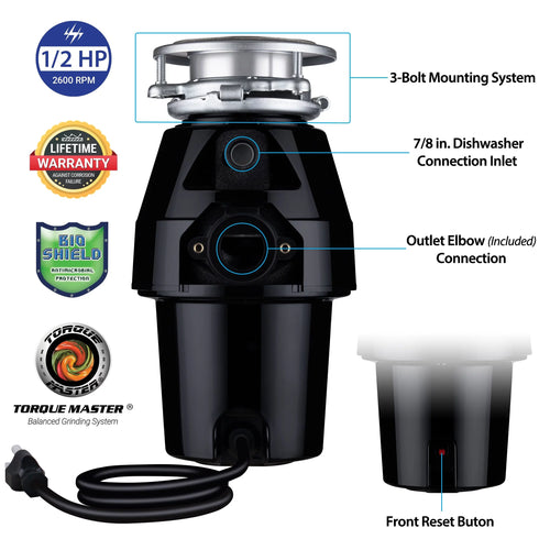 1/2 HP Garbage Disposal R572