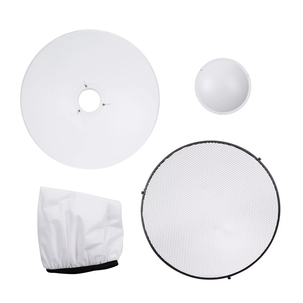 22 Inch Beauty Dish Reflector Diffuser with Honeycomb Soft Cloth F457727