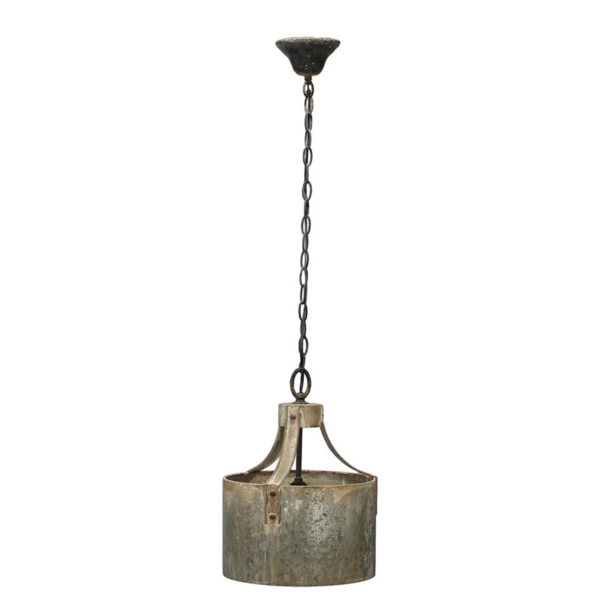 15" Gray and Rustic Brown Chandelier I43575