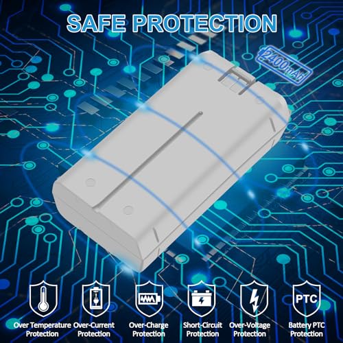 2400mAh Battery 2 Pack and 3 Channel LED Charger Set I7065