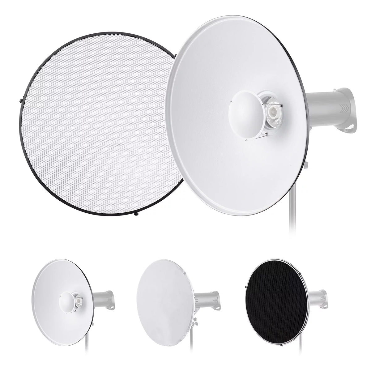 22 Inch Beauty Dish Reflector Diffuser with Honeycomb Soft Cloth F457727