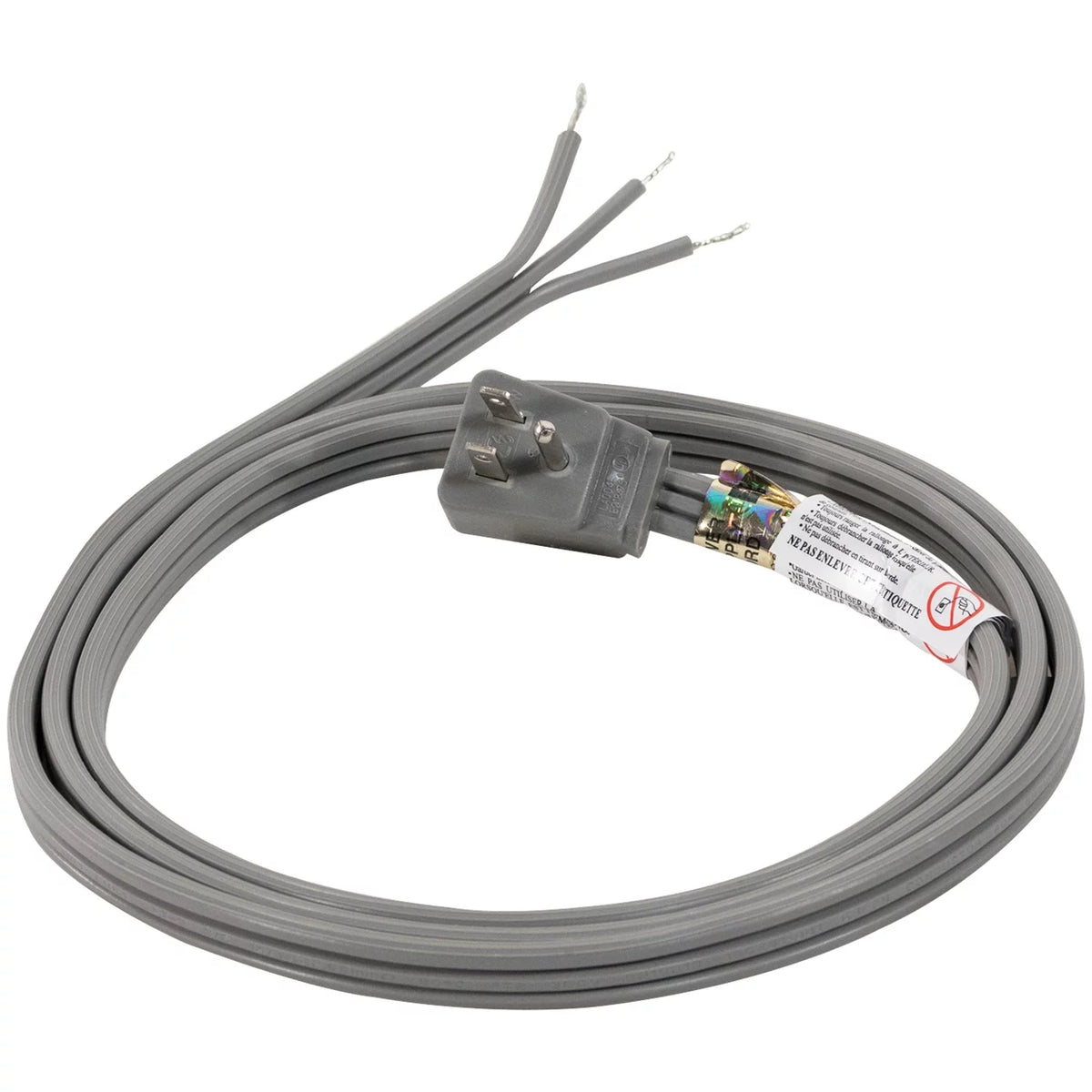 15-Amp 90deg-Angle Plug Head Power Supply Cord, 6ft U7315